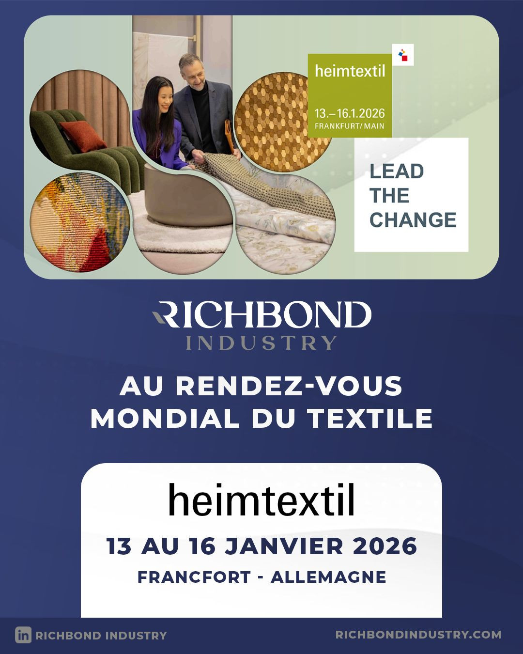 Richbond Industry au rendez-vous mondial du textile